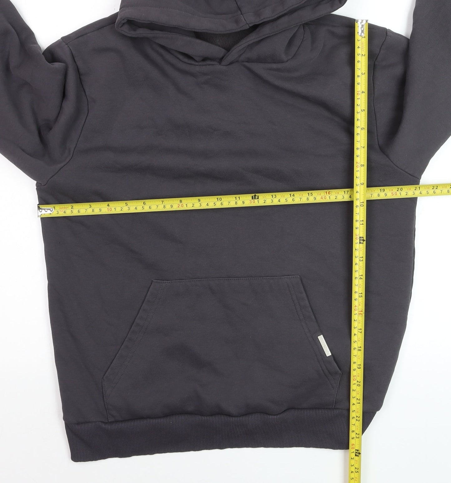Closure London Men's Black Pullover Hoodie Medium Cotton Blend