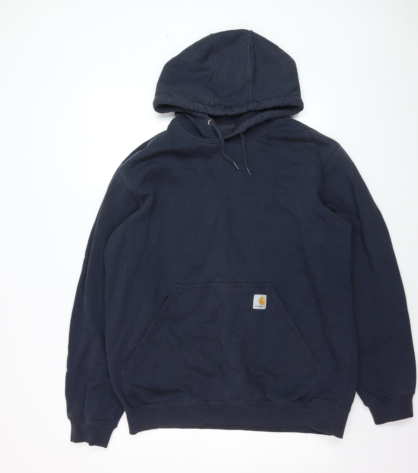 Carhartt Men's Blue Pullover Hoodie L Heavyweight Fleece Original Fit