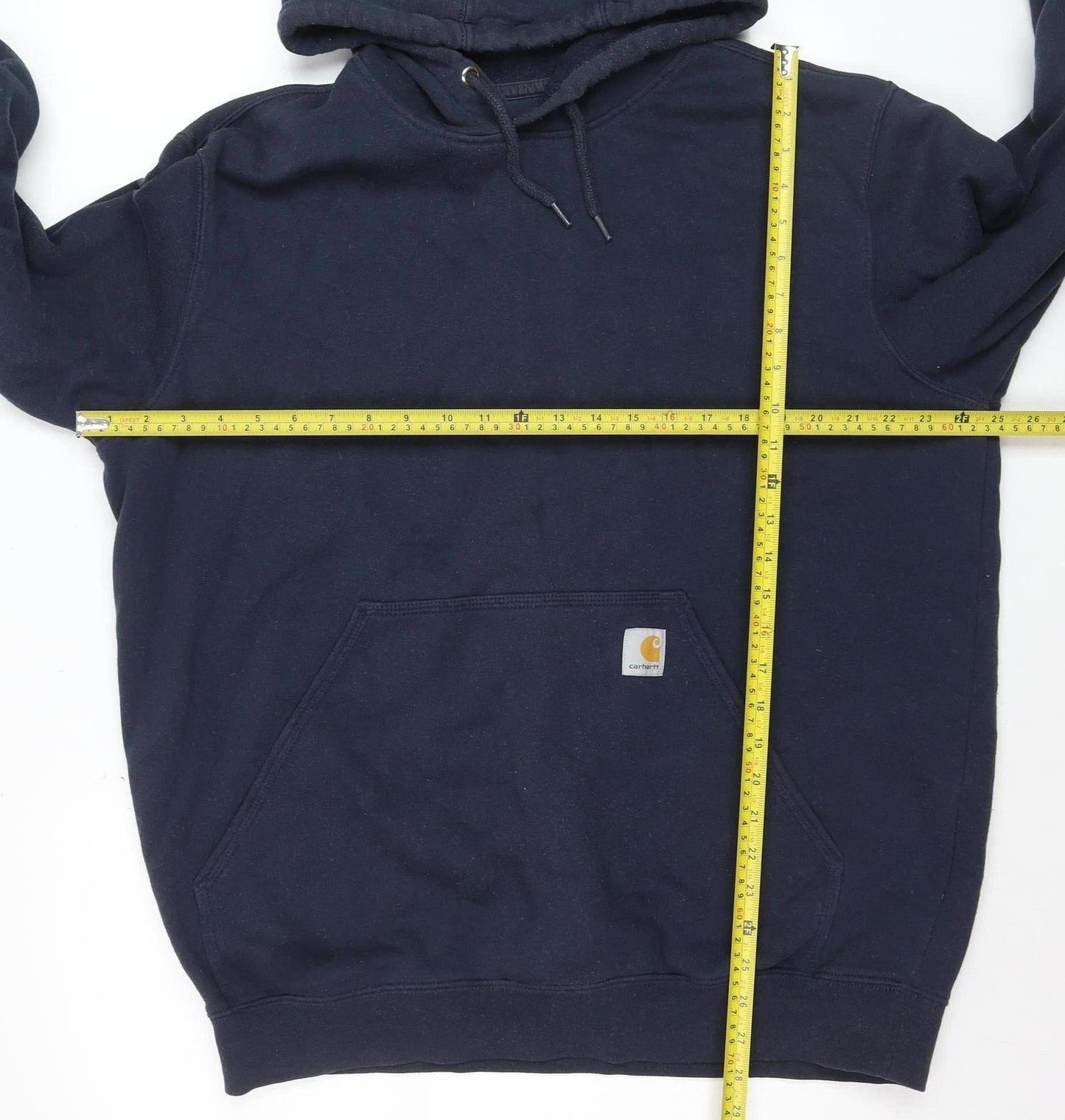 Carhartt Men's Blue Pullover Hoodie L Heavyweight Fleece Original Fit