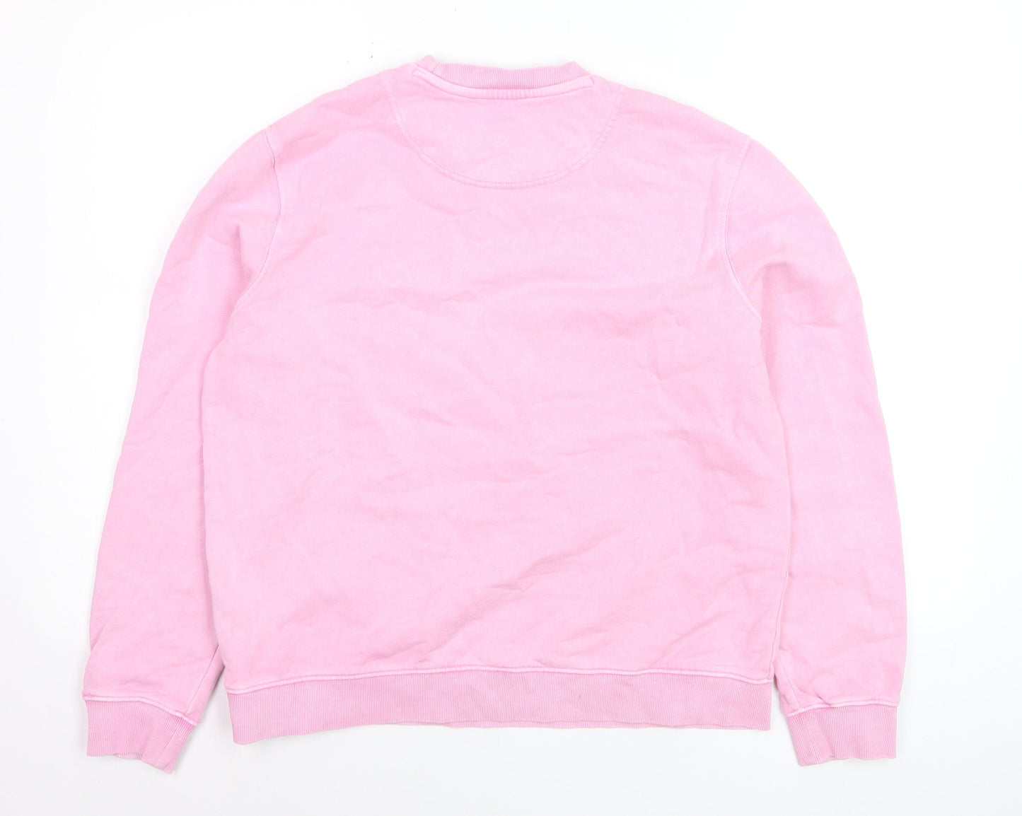 Crew Clothing Women Pink Cotton Elastane Pullover Sweatshirt Size 8