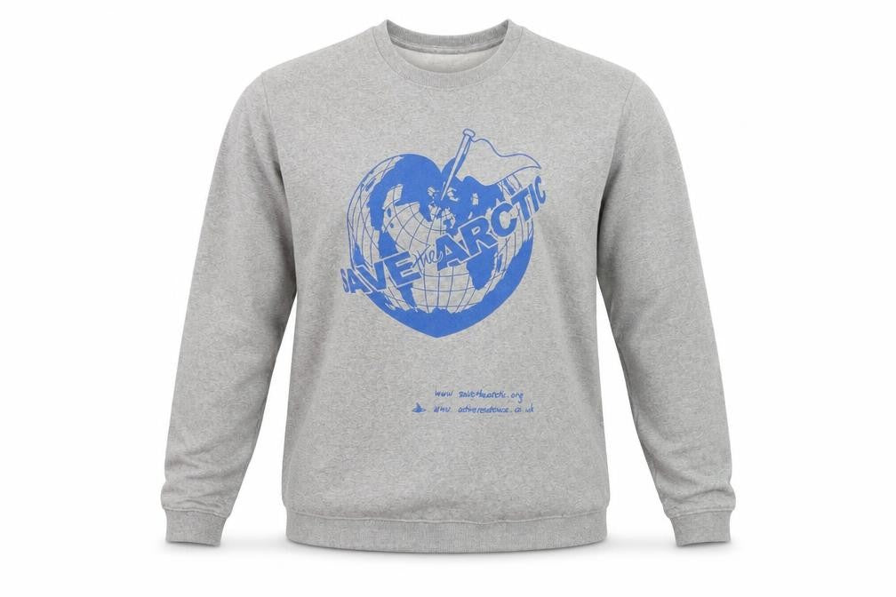 Teemill Men's Grey Graphic Print Sweatshirt 2XL Organic Cotton Crew Neck