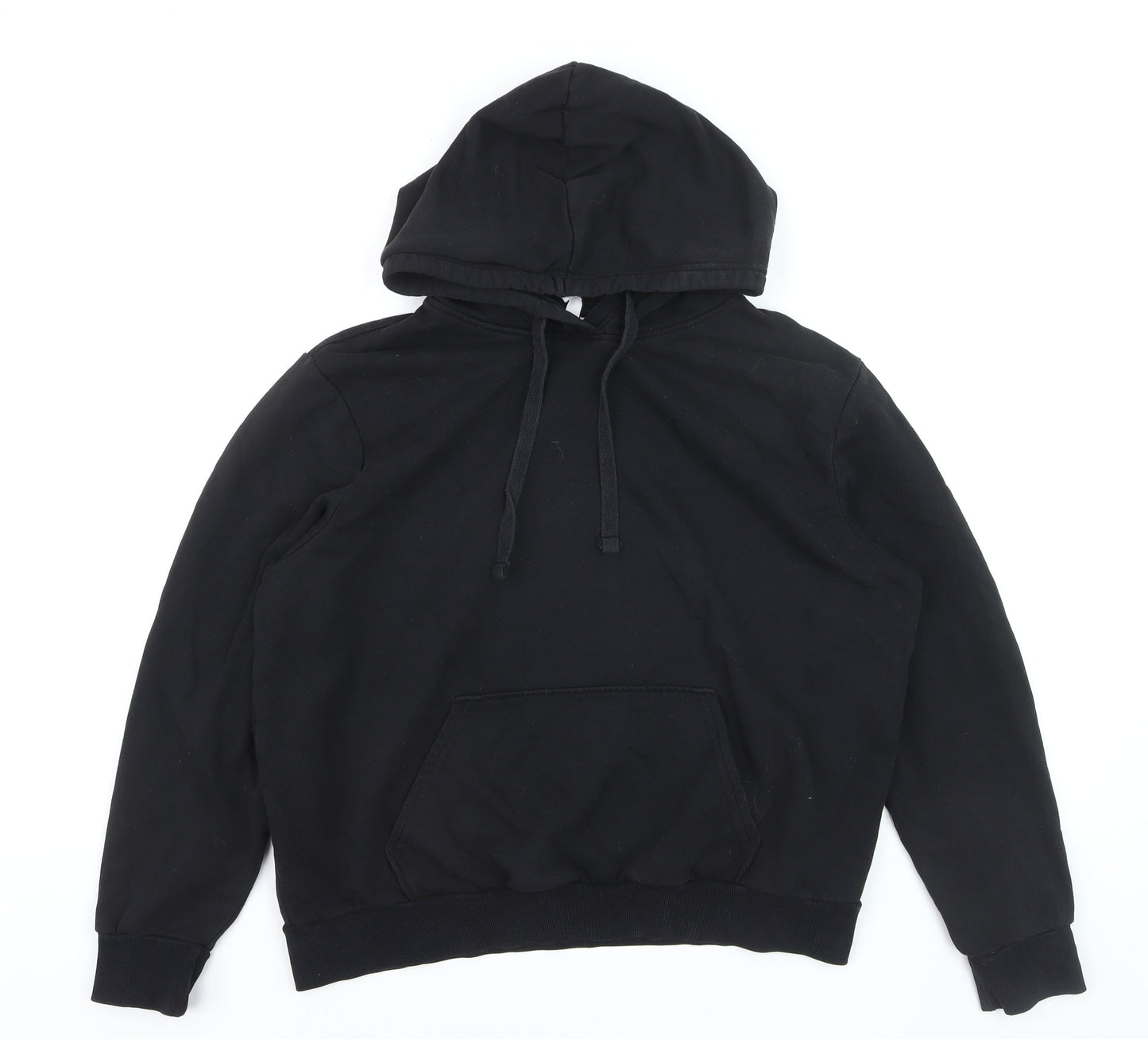 DIVIDED Men’s Black Pullover Hoodie L Fleece Cotton Blend