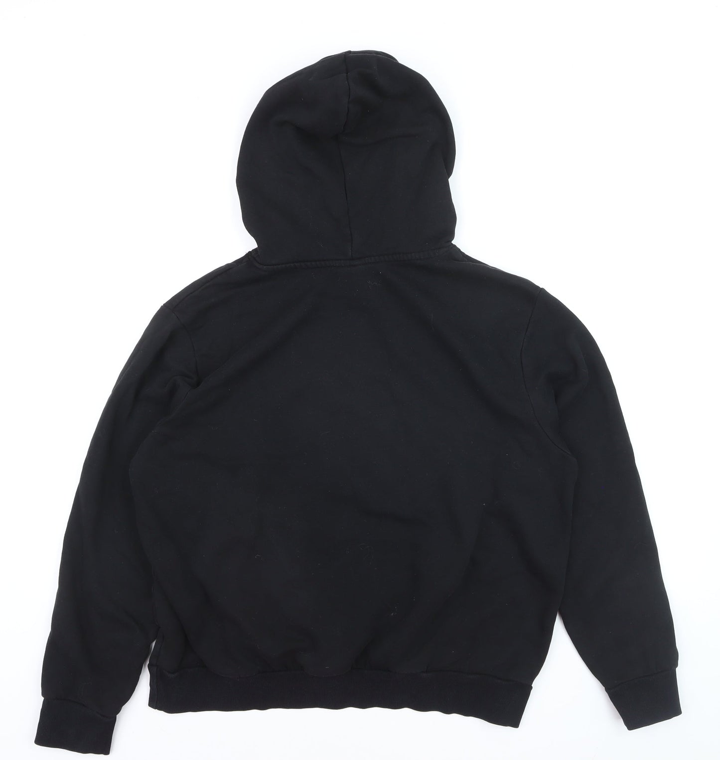 DIVIDED Men’s Black Pullover Hoodie L Fleece Cotton Blend