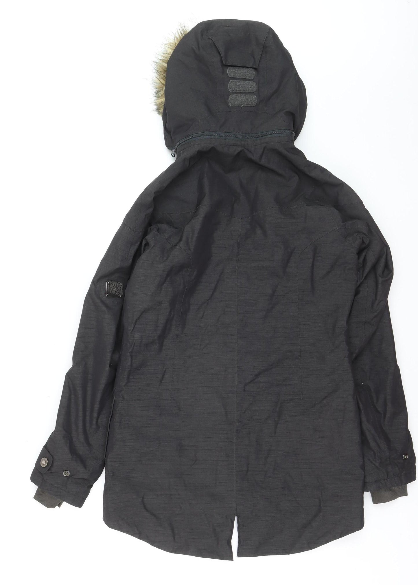 Helly Hansen Mens Black Parka Coat S Waterproof Hooded Winter Jacket