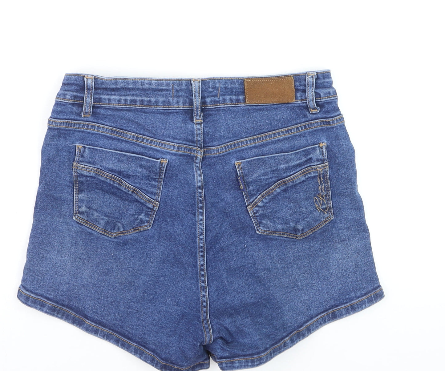 Ricca Jeans Women's Blue Denim High Rise Shorts Size 16