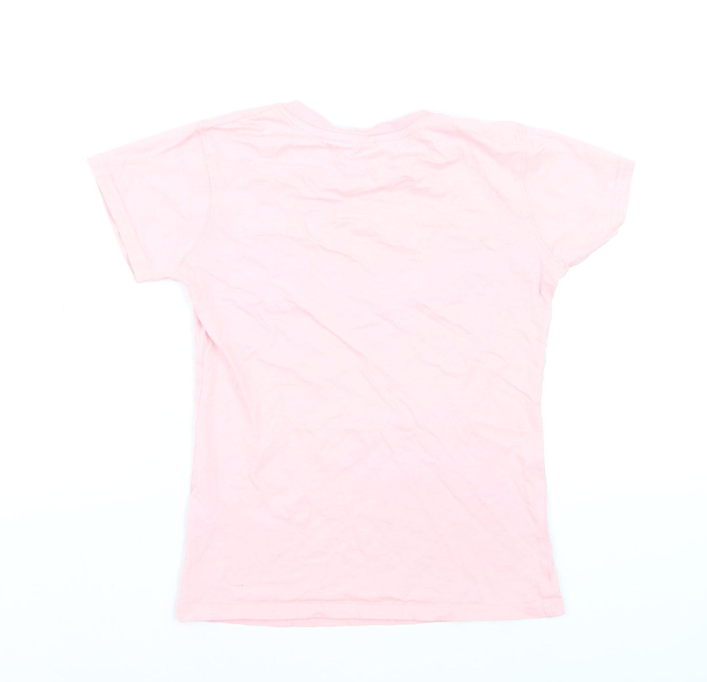 Shotshirt Ireland Pink Supersoft Cotton Girls T-Shirt Small Graphic Print