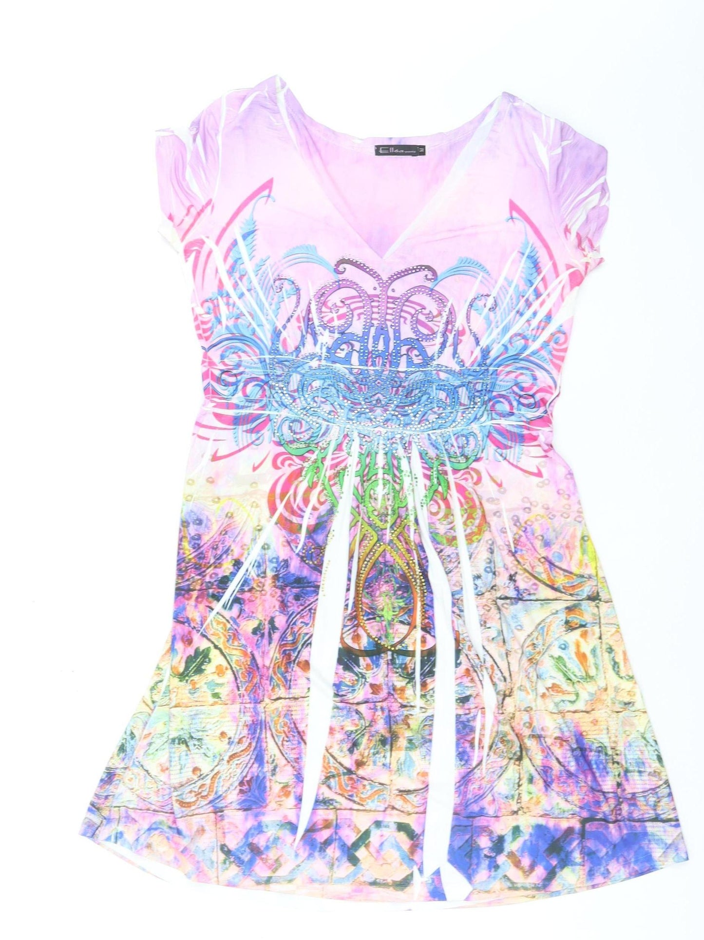 Ellea Paris Women’s Multicoloured A-Line Knee Length Dress M