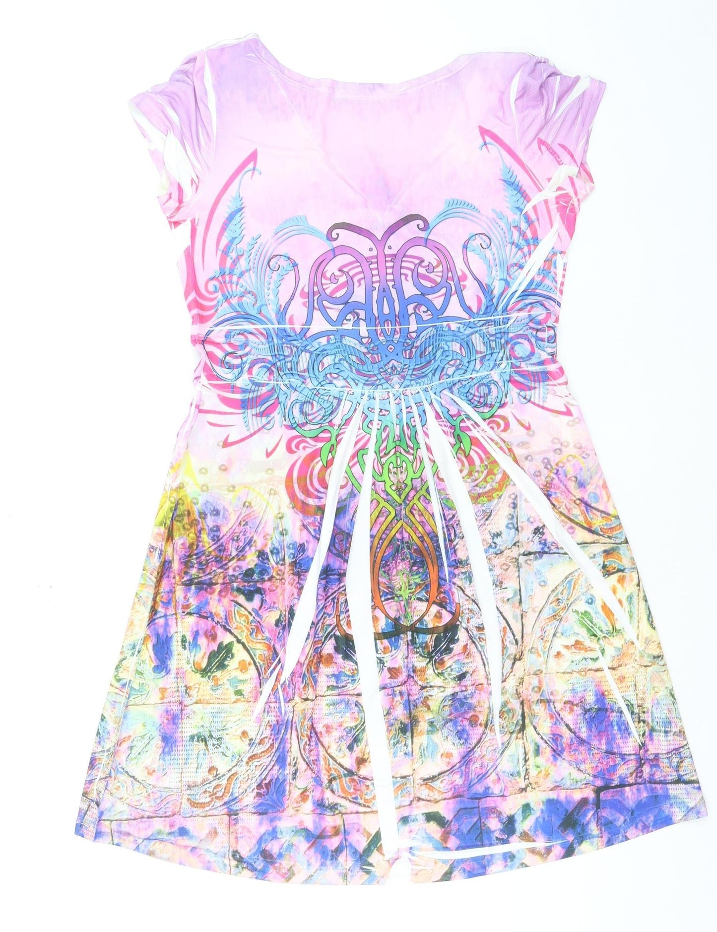 Ellea Paris Women’s Multicoloured A-Line Knee Length Dress M