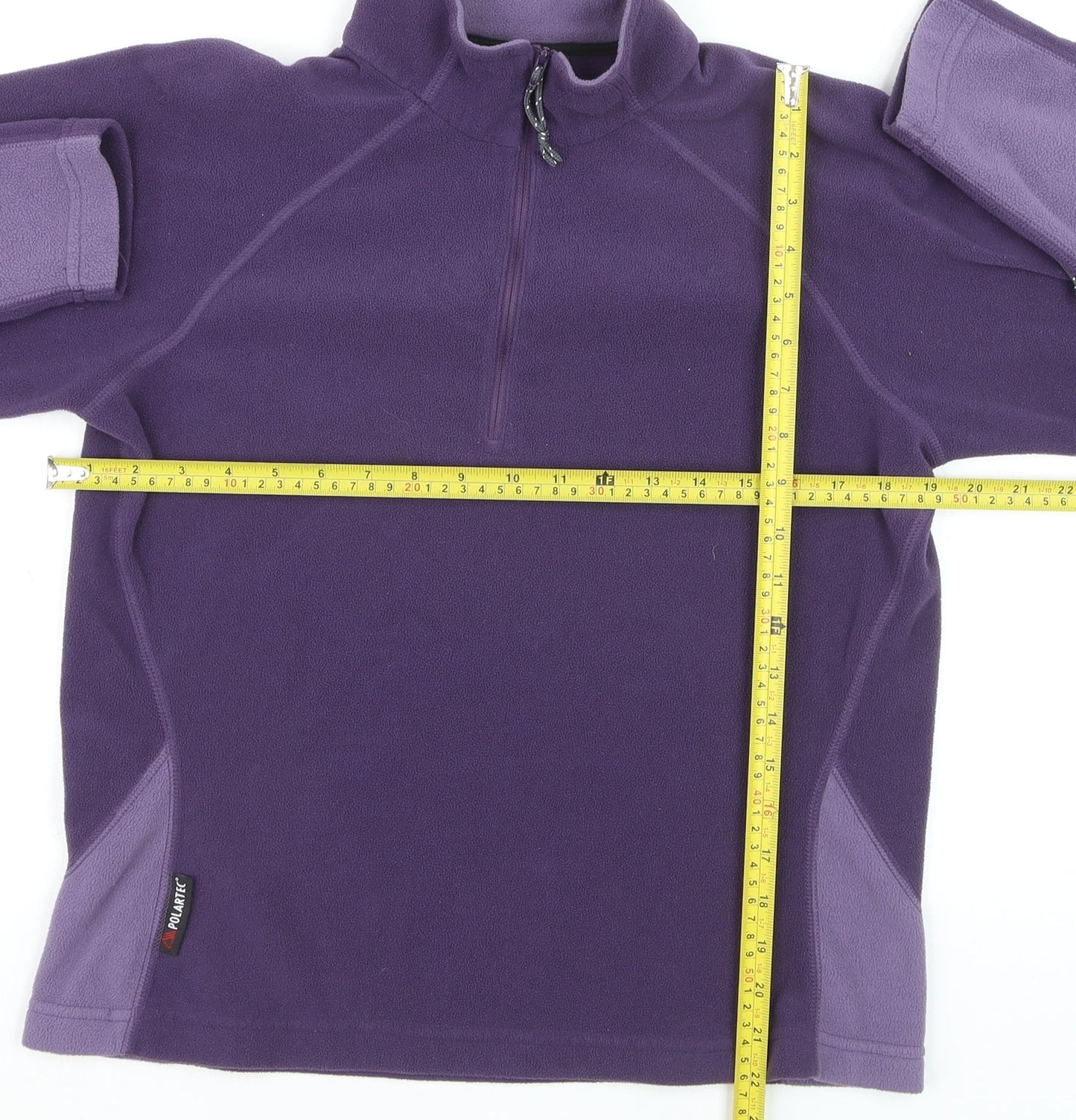 Mountain Equipment Womens Purple 1/2 Zip Fleece Sweatshirt Size 12 M