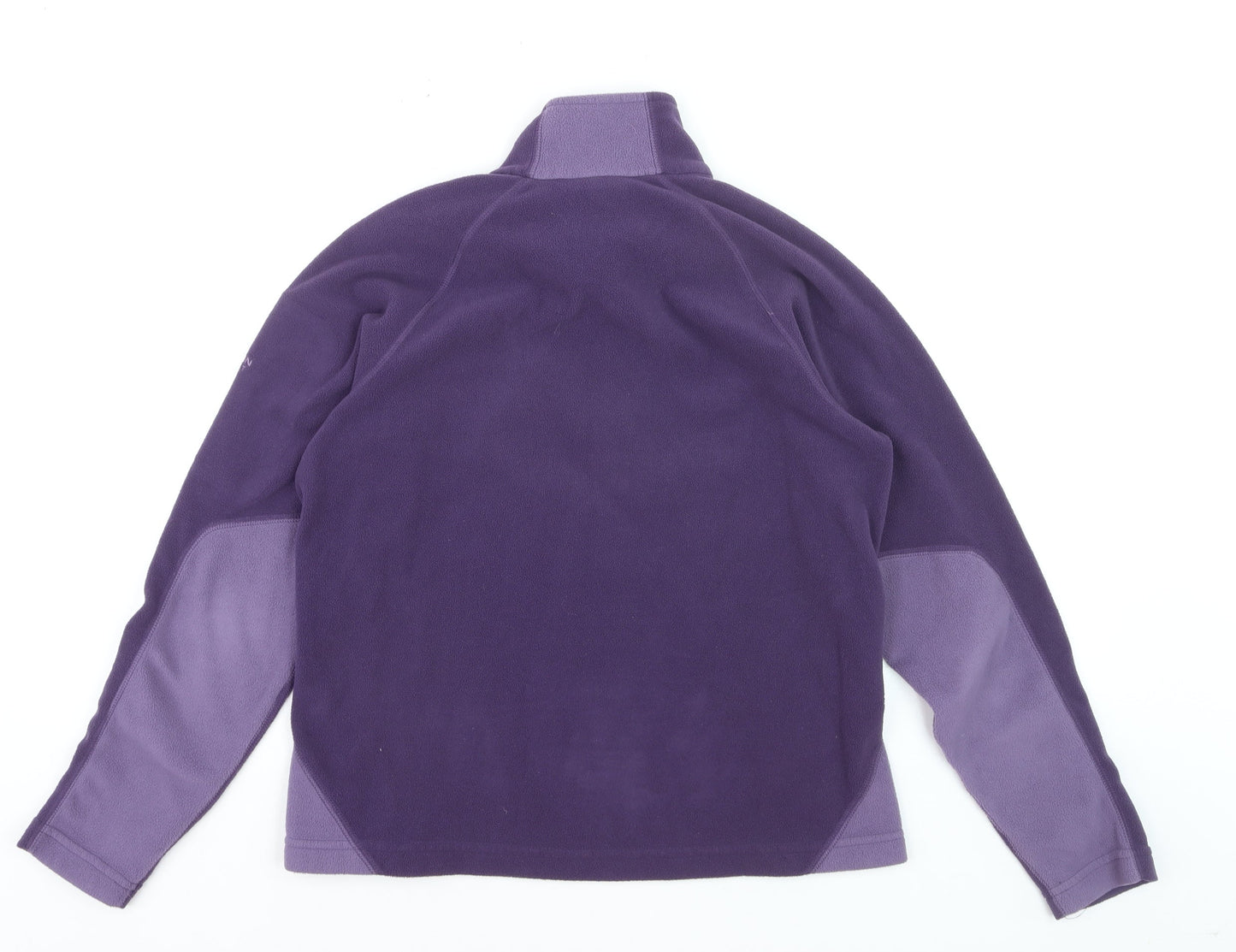 Mountain Equipment Womens Purple 1/2 Zip Fleece Sweatshirt Size 12 M