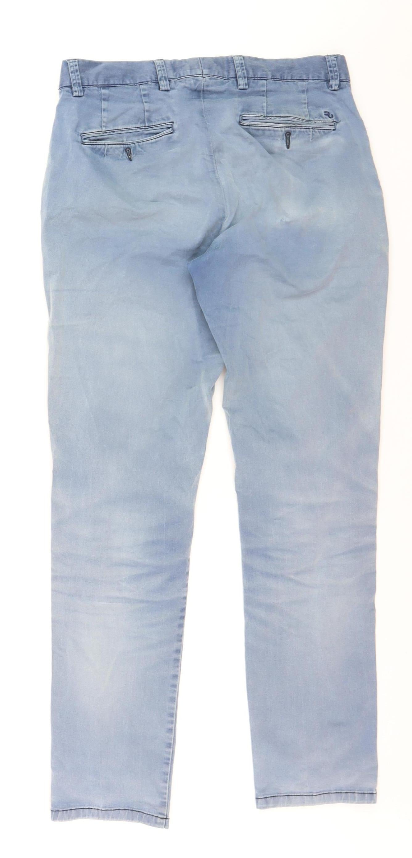 Urban Uomo Jeans Men's Blue 32R Straight Fit Stretch Denim