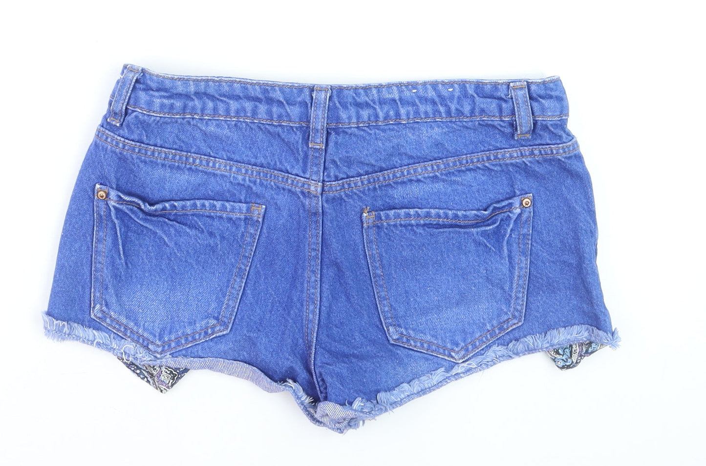 New Look Women's Blue Denim Hot Pants Shorts UK 10