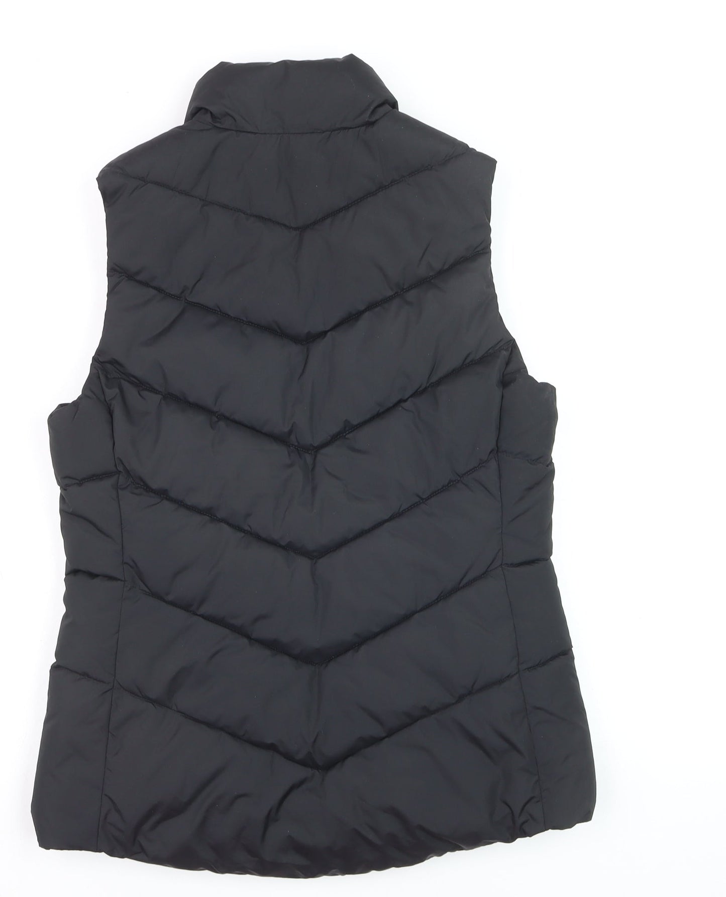 Gap Women's Black XS Puffer Waistcoat Quilted Sleeveless Vest