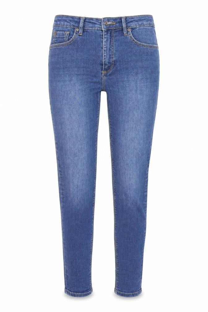 Mango Women’s Blue Skinny Mid-Rise Denim Jeans Size 8