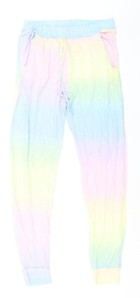 Boohoo Women’s Multicoloured Tie Dye Jogger Leggings Size 10