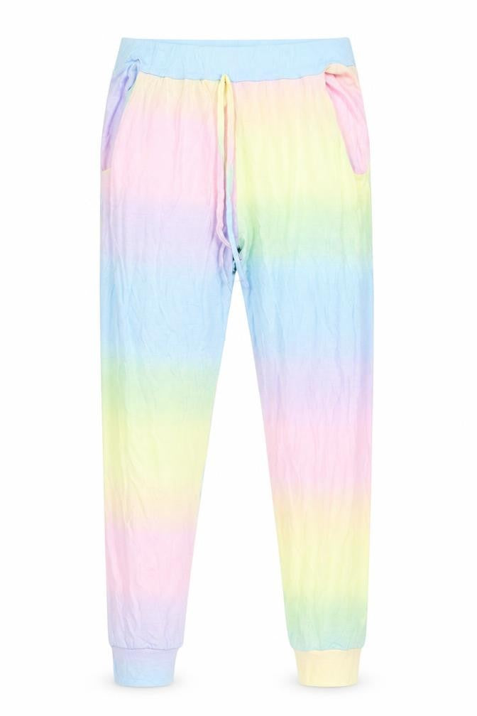 Boohoo Women’s Multicoloured Tie Dye Jogger Leggings Size 10
