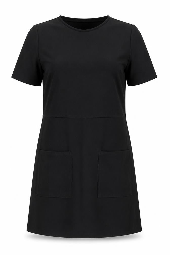 Zara Women Black Short Sleeve Shift Dress Size 8