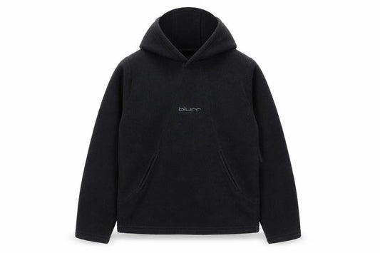 Blurr Men's Black Fleece Pullover Hoodie Medium
