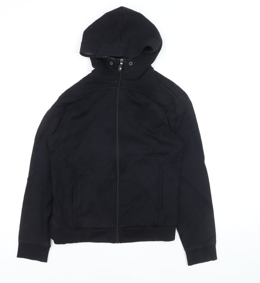 Hugo Boss Men's Black Regular Fit Full Zip Hoodie Size M