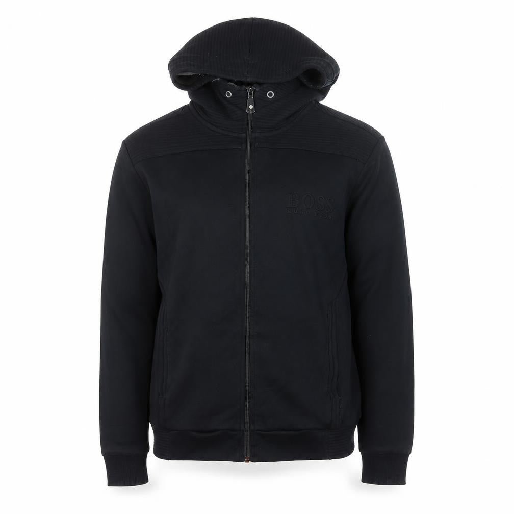 Hugo Boss Men's Black Regular Fit Full Zip Hoodie Size M