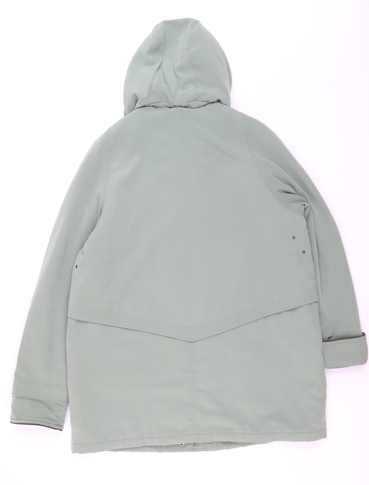 EWM Pure Classics Women’s Green Hooded Parka Coat Size 16