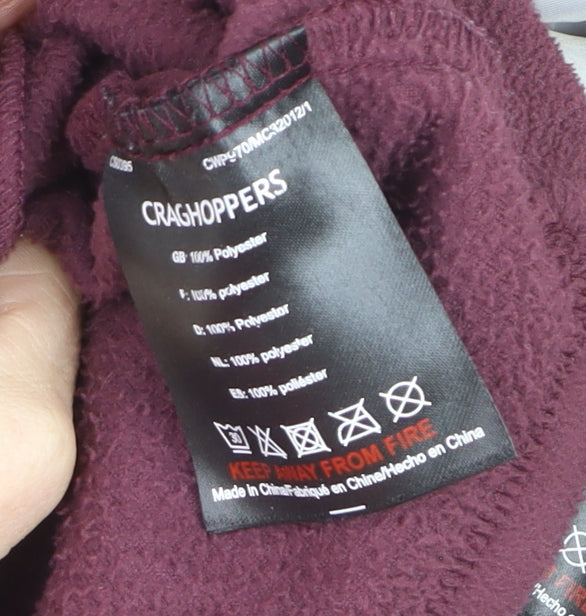 Craghoppers Women's Red Waterproof Hooded Rain Jacket Size 18