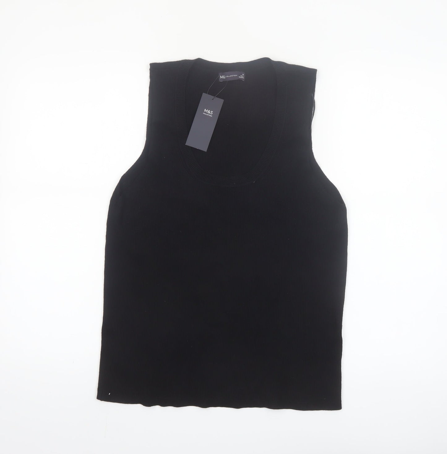Marks and Spencer Women's Black Sleeveless Tank Top Size 20