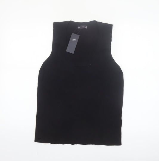 Marks and Spencer Women's Black Sleeveless Tank Top Size 20