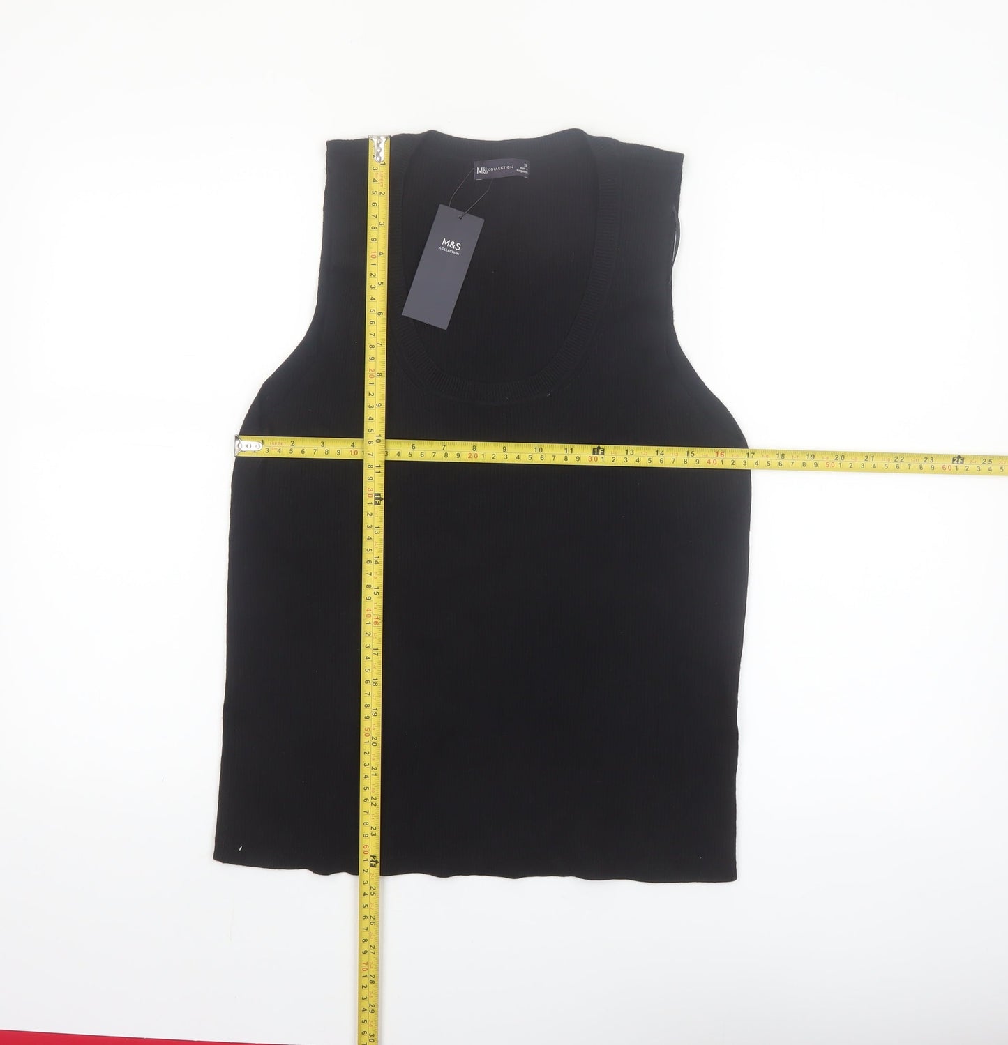 Marks and Spencer Women's Black Sleeveless Tank Top Size 20
