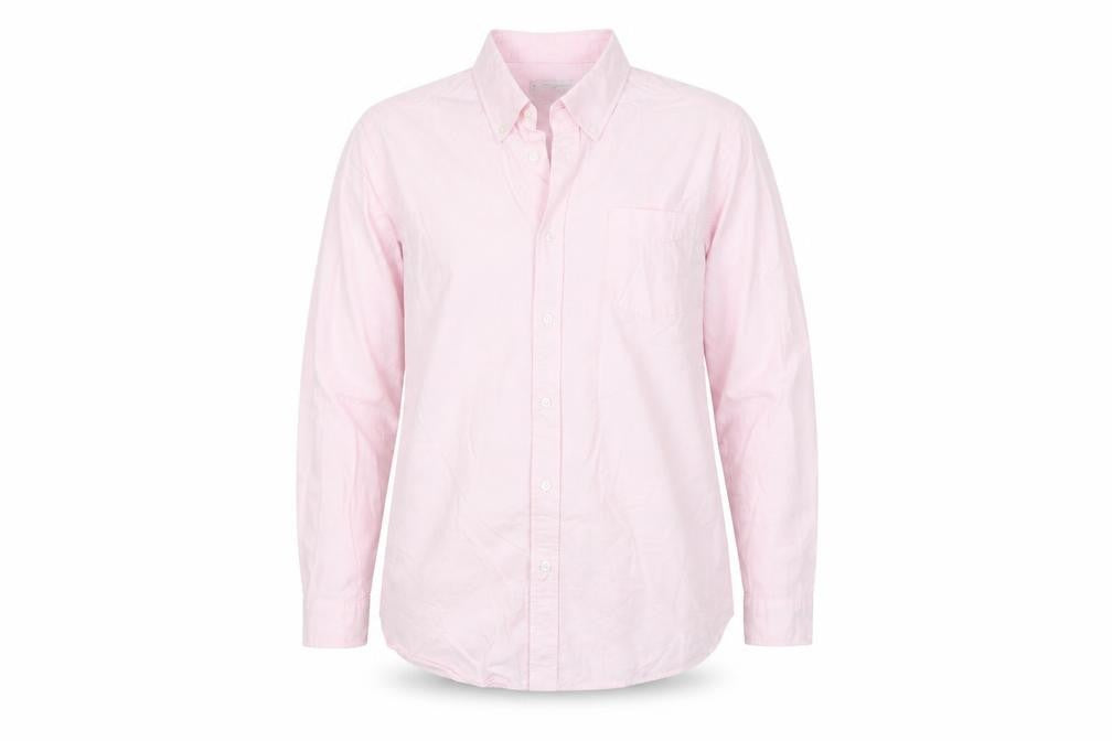 Tu Men's Pink Cotton Button-Down Long Sleeve Casual Shirt Size L