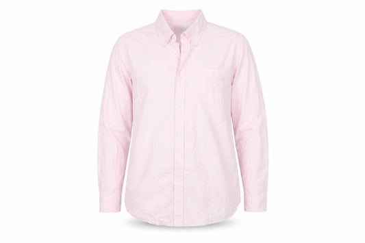 Tu Men's Pink Cotton Button-Down Long Sleeve Casual Shirt Size L