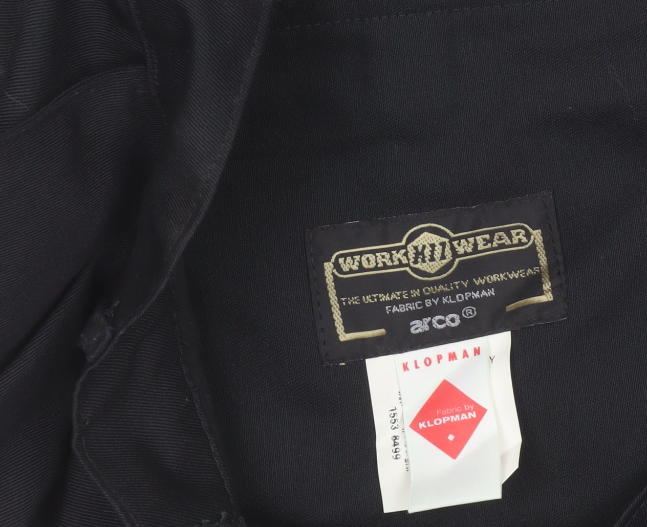 Arco Workwear Men's Black 38 Regular Fit Work Trousers