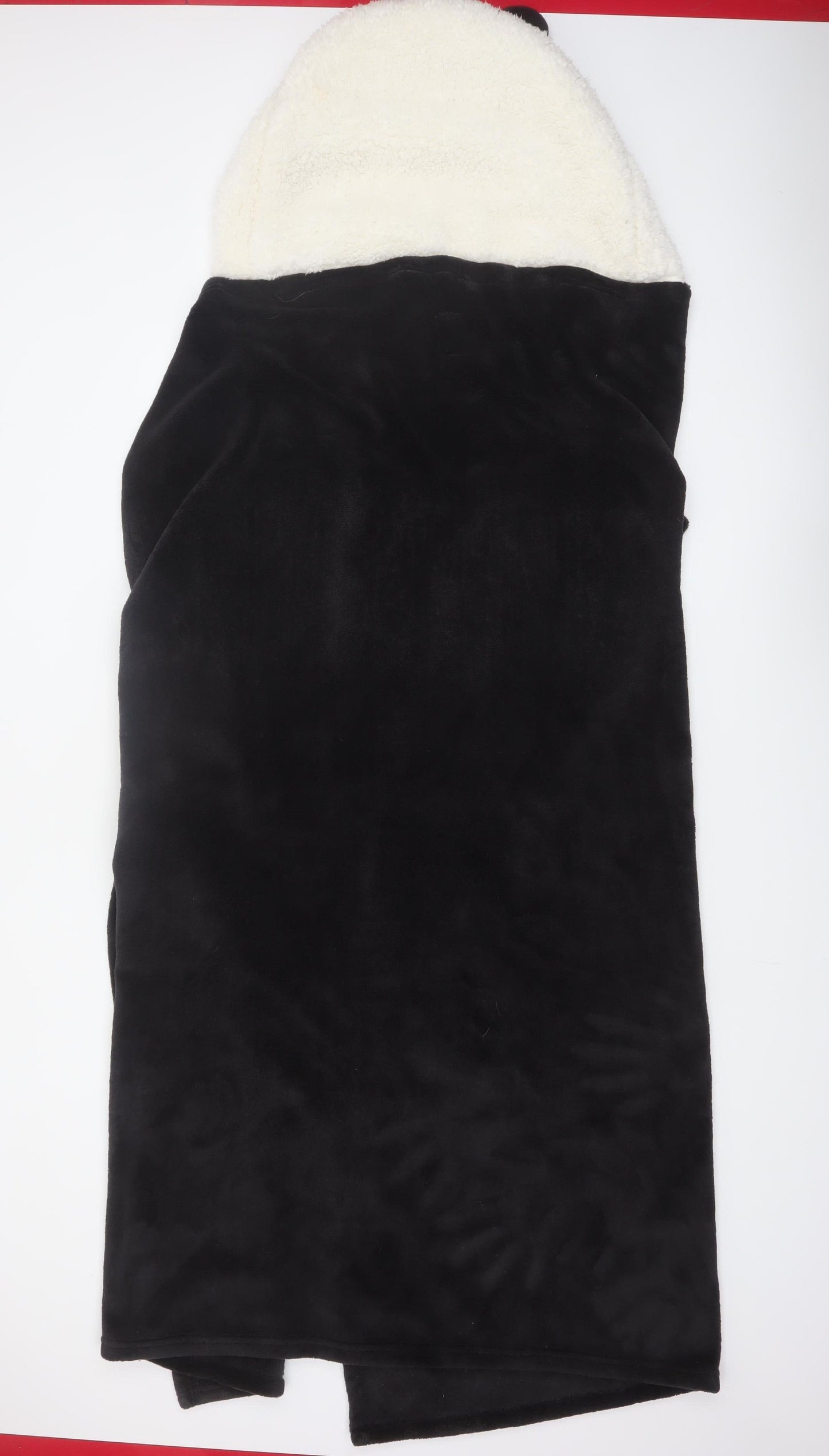 Chelsea Peers Women Black Fleece Panda Hooded Robe One Size
