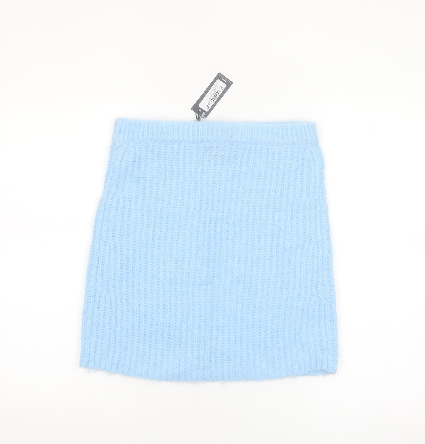 PrettyLittleThing Women’s Blue Knit Short Pencil Skirt Size S