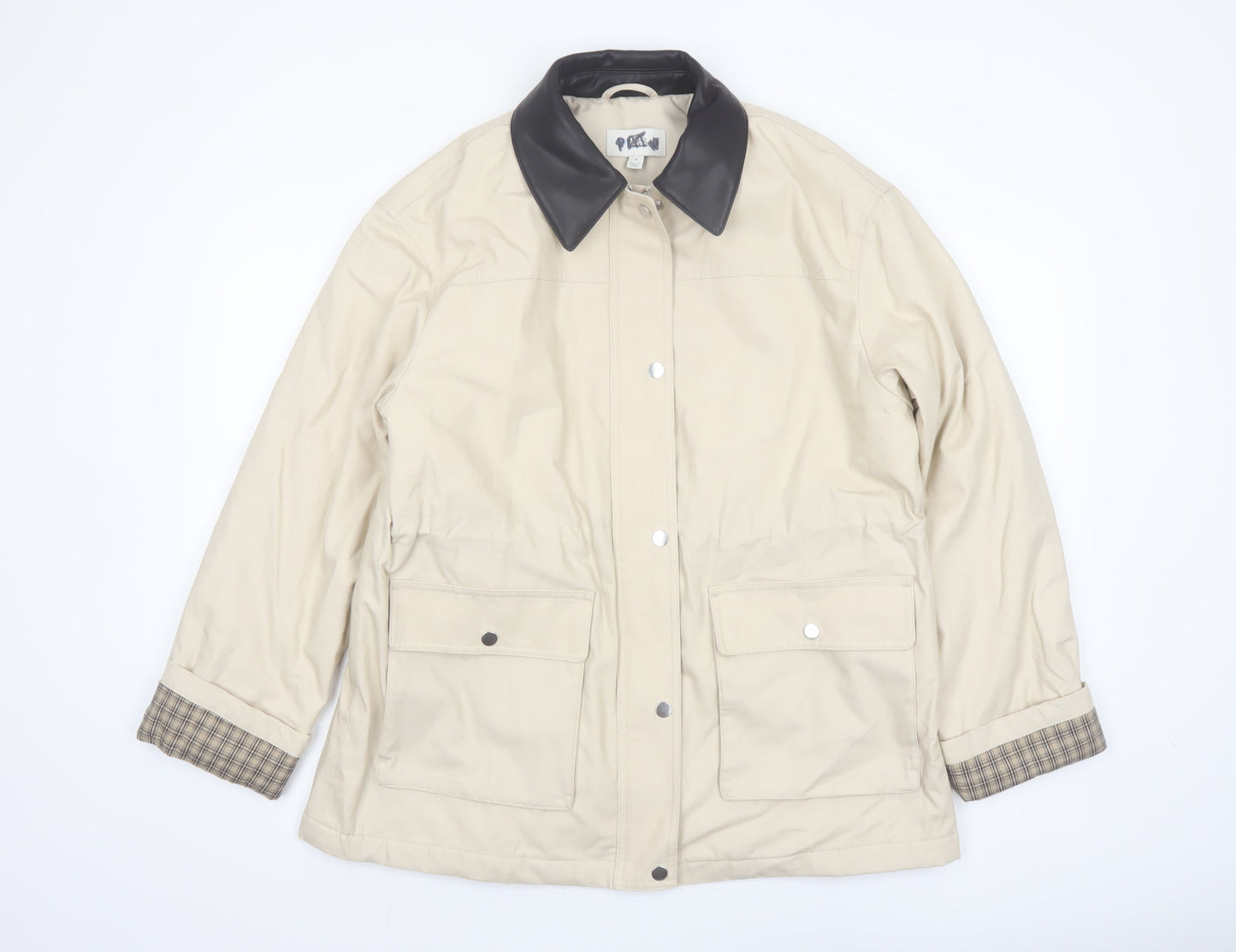 Marks and Spencer Men's Beige Water Resistant Rain Jacket Medium