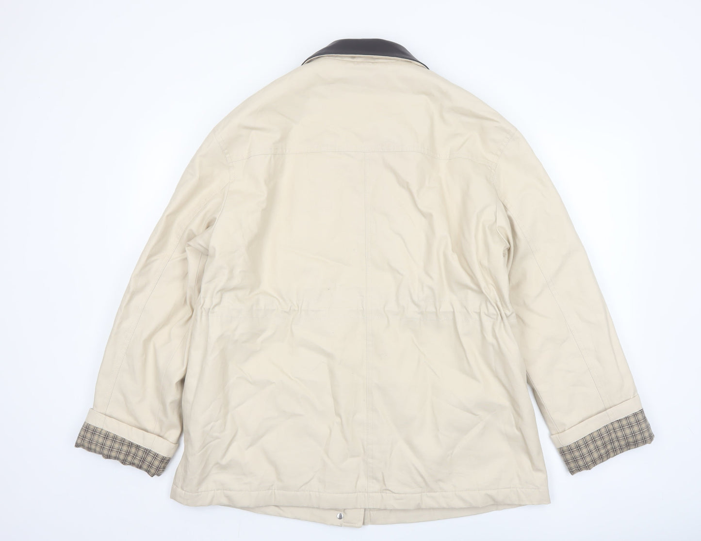 Marks and Spencer Men's Beige Water Resistant Rain Jacket Medium