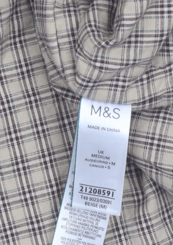 Marks and Spencer Men's Beige Water Resistant Rain Jacket Medium