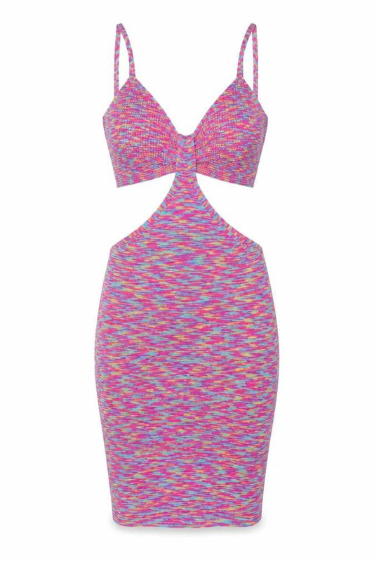 Boohoo Women's Multicoloured Size 8 Bodycon Cut Out Midi Dress