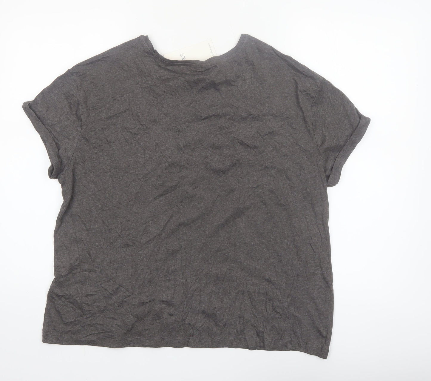 Marks and Spencer Women's Grey Funny T-Shirt Pyjama Top L
