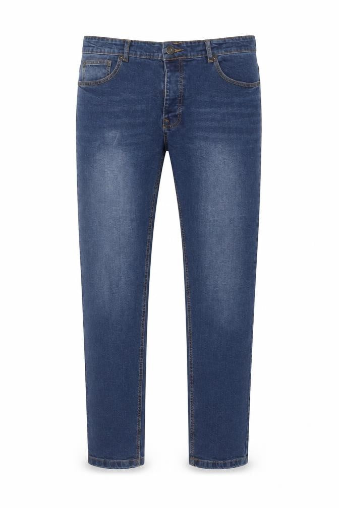 Bench Men’s Blue Denim Jeans Size 34W 32L Regular Fit Straight Stretch