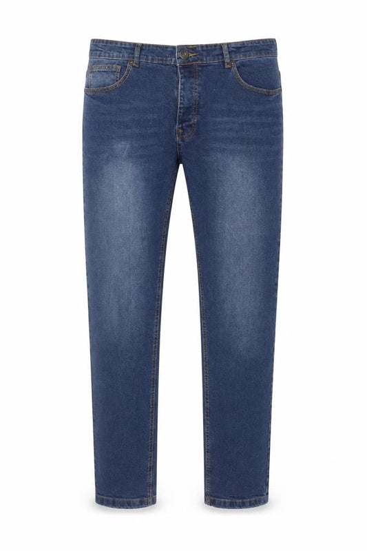 Bench Men’s Blue Denim Jeans Size 34W 32L Regular Fit Straight Stretch
