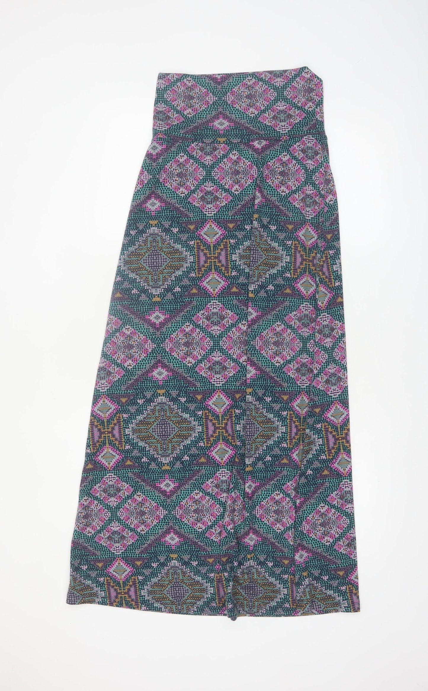 Mossimo Women’s Multicoloured Geometric Midi A-Line Skirt XS