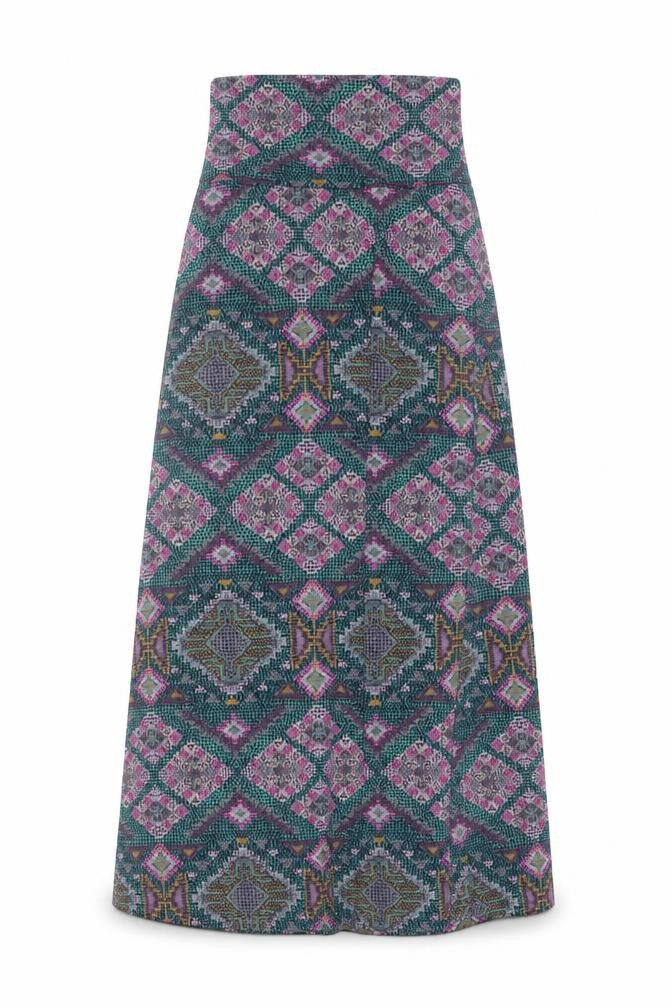Mossimo Women’s Multicoloured Geometric Midi A-Line Skirt XS