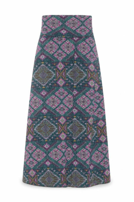 Mossimo Women’s Multicoloured Geometric Midi A-Line Skirt XS