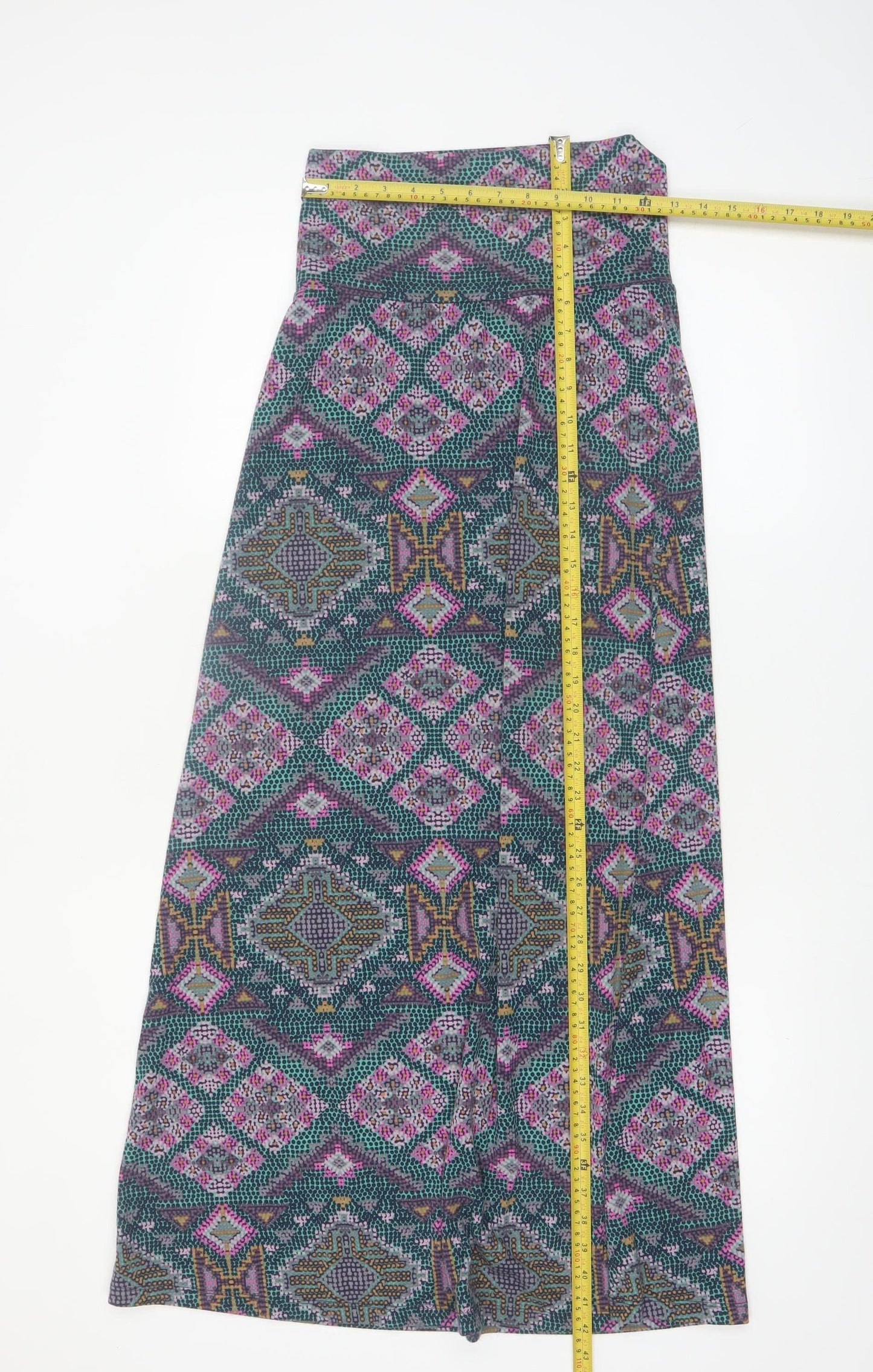 Mossimo Women’s Multicoloured Geometric Midi A-Line Skirt XS