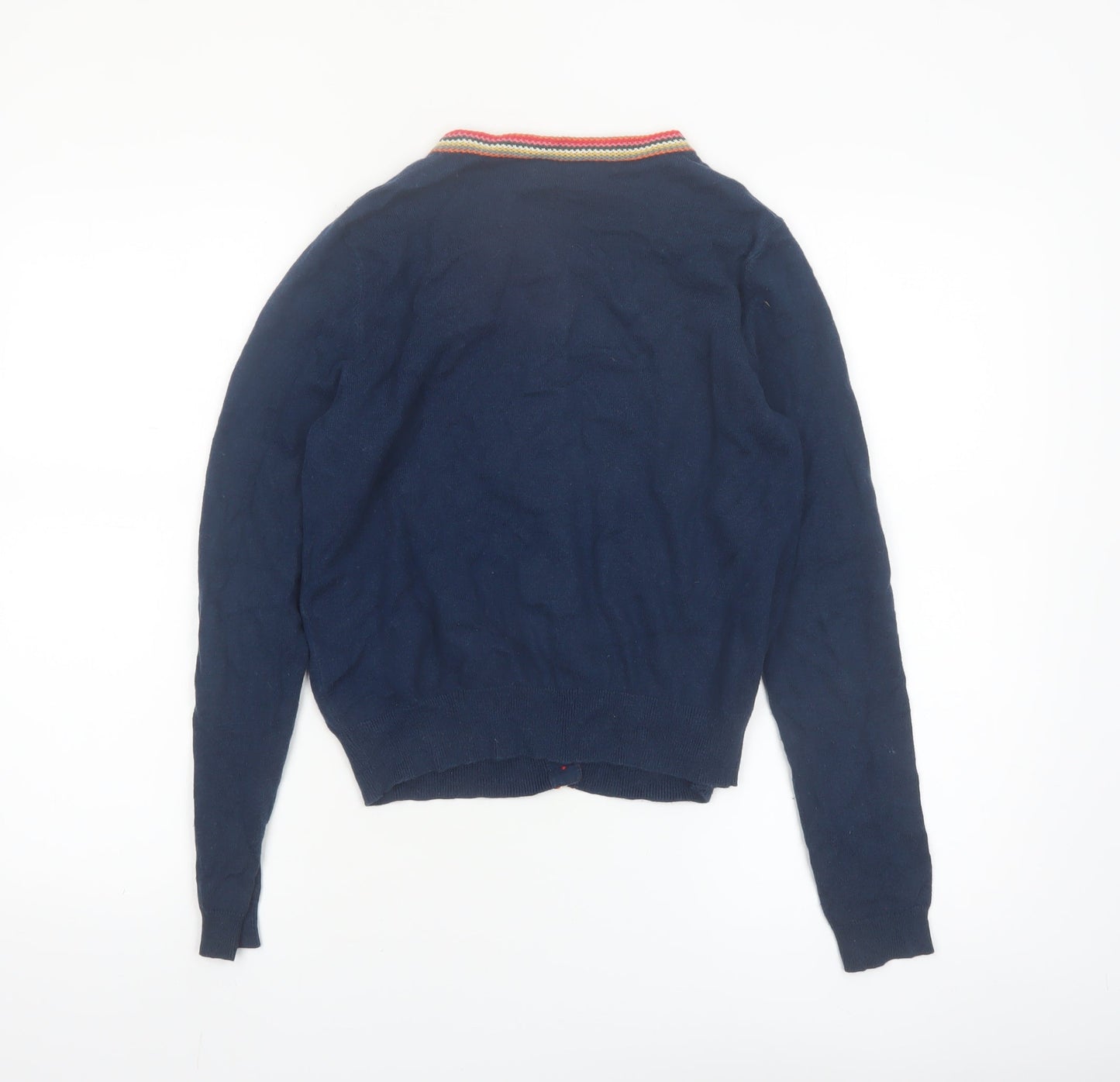 Cath Kidston Women's Blue Cardigan Small Knit Button Front
