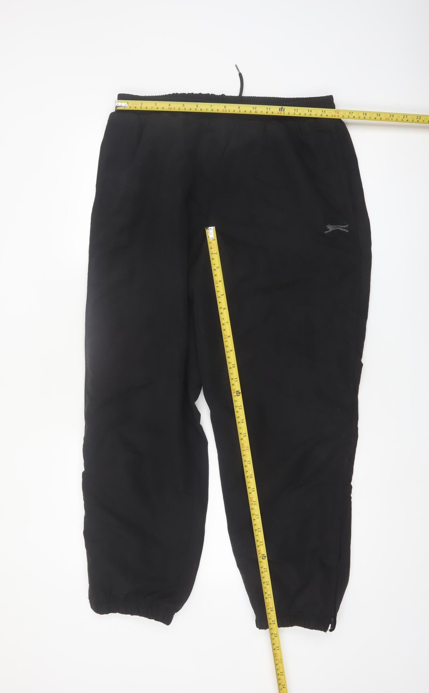 Slazenger Men Black XL Jogger Sweatpants Polyester Elastic Waist