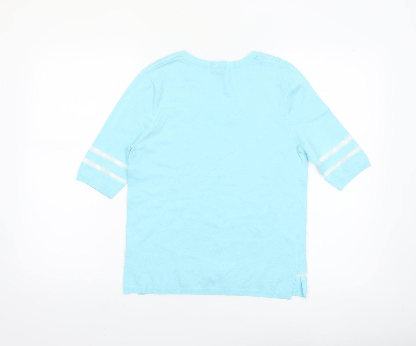 Dunnes Women Blue Basic Short Sleeve Crew Neck T-Shirt S