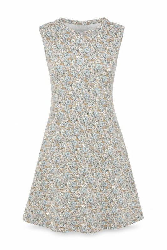 Topshop Women's Multicoloured Floral A-Line Sleeveless Dress Size 8
