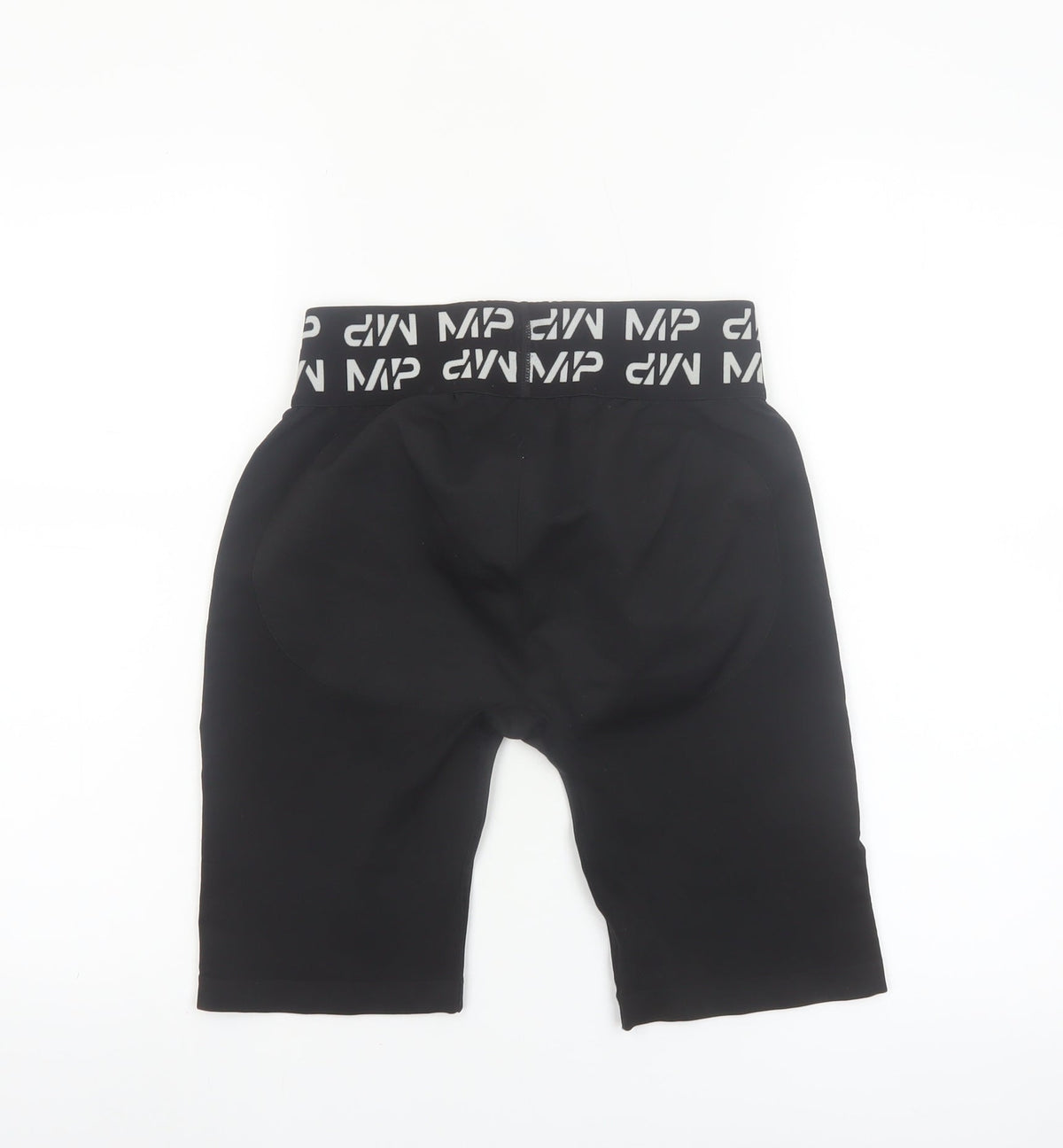 MP Womens Black Biker Activewear Shorts Size M Elastic Waist Stretch